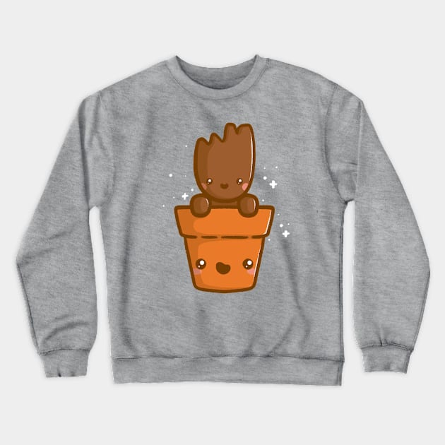 Potted Space Plant Crewneck Sweatshirt by perdita00